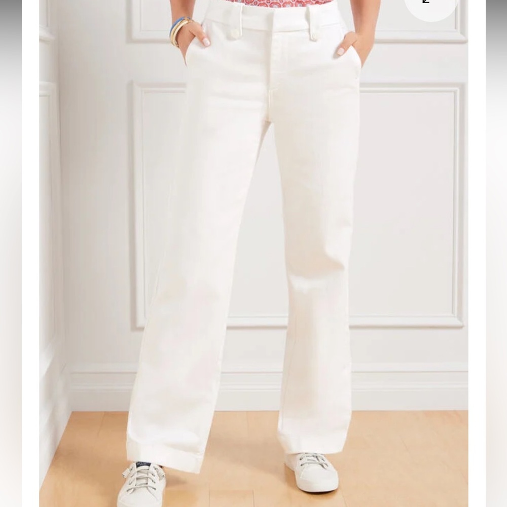Talbots White Wide Leg Denim NWT - Picture 1 of 6